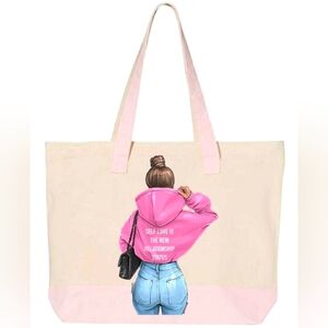 Self Love Is The New Relationship Status - Zippered Totes Bags